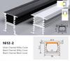 0.5m U/W Style LED Aluminum Profile Black Silver Channel Holder PC Cover Bar Lamp For Cabinet Closet Decor Linear Strip Light