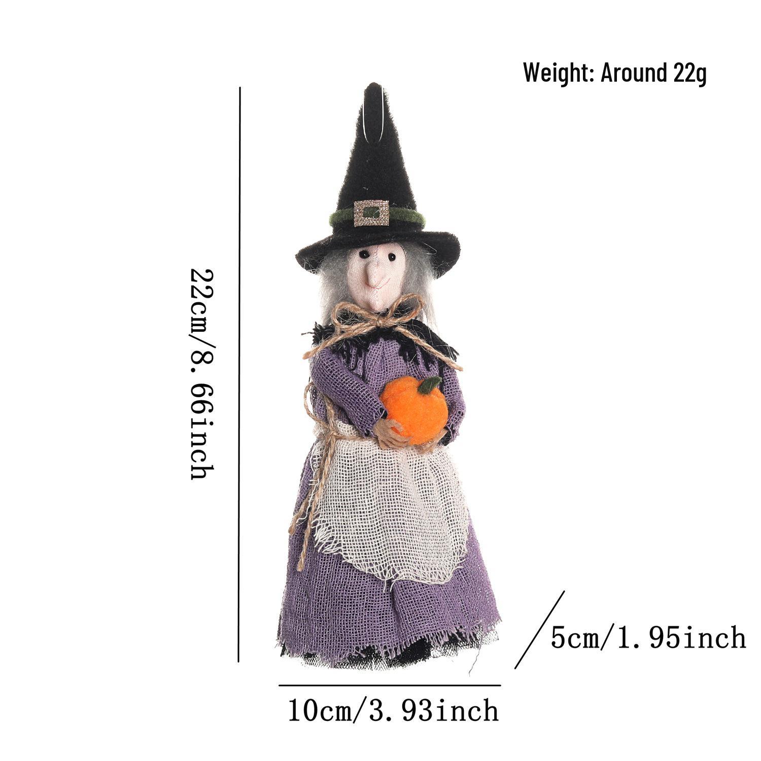 Witch Broom & Ghost Pendant Ceiling Halloween Decoration