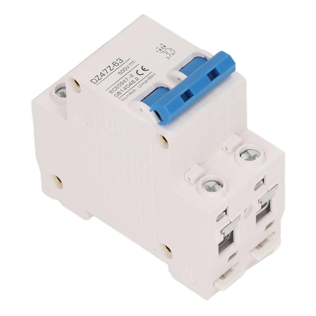 2P Mini DC Circuit Breaker 4kA Icu 6kV Uimp Fast Tripping Solar PV System Small Circuit Breaker