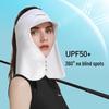 Damen Sommer Eis Seide Sonnenhut mit Visier: Anti-UV, Atmungsaktiv, Nacken- und Gesichtsschutz - XTJ90