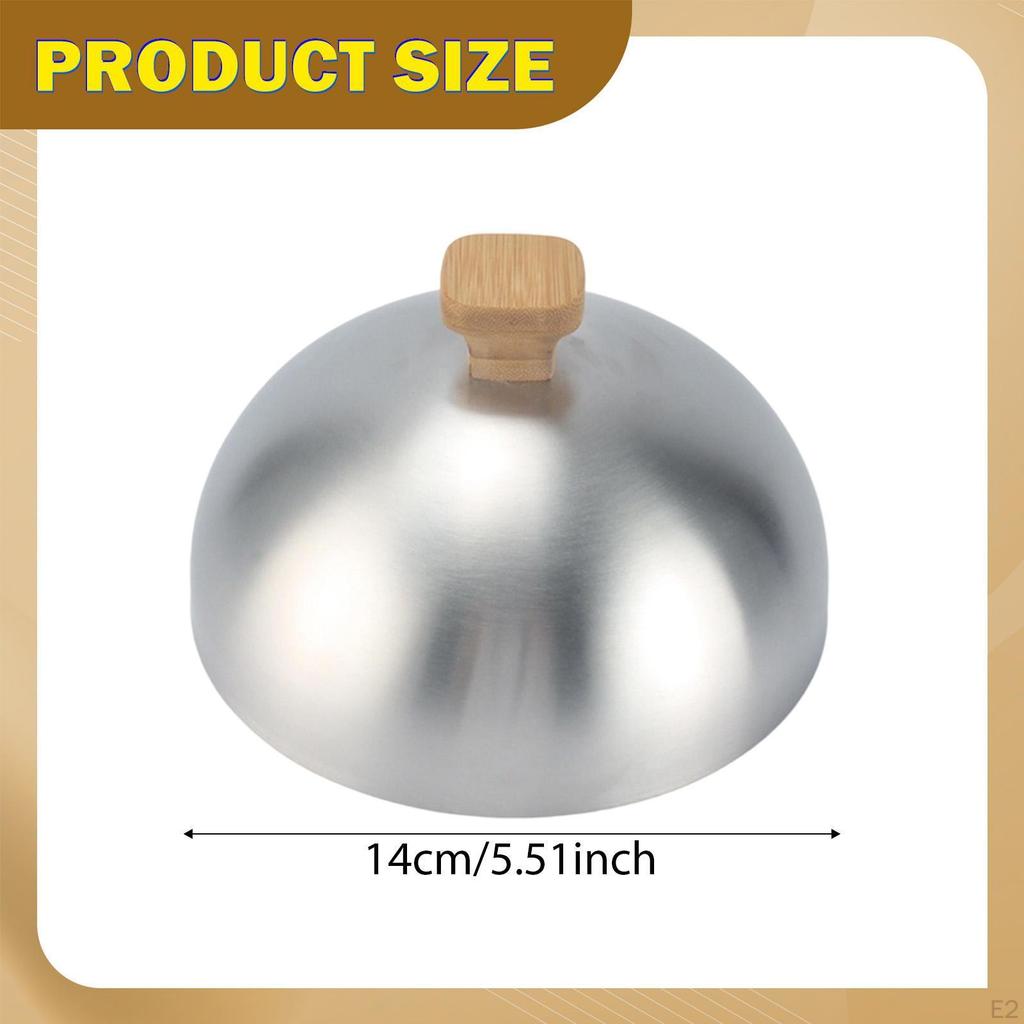 Burger Griddle Accessory Dome,Outer Dia 5.5inch Home Lid Party Basting Steaming Cover for Family