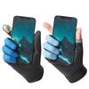 Summer Male's Fishing Gloves Anti-UV Cycle Cycling Female Two Finger Cut Male Touch Screen Angling Anti-Slip Breathable Fitness Glo Practical Use