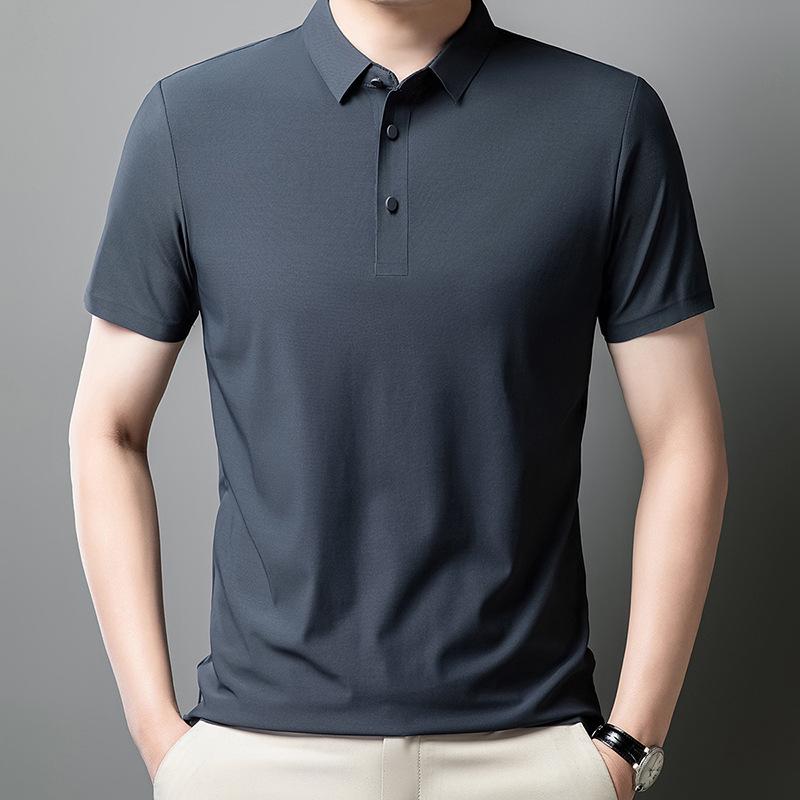 Men's Custom Short-Sleeve Polo Shirt with Logo – Seamless, Heat-Sealed, 3D Cut Design.