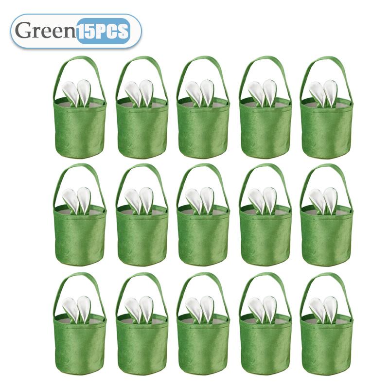 1-20 STÜCKE Ostern Cartoon Hasenohren Eimer Tasche Buntes Kaninchen Osterei Handtasche Frohen Ostertag für Kinder Hasenohren Süßigkeitentüten