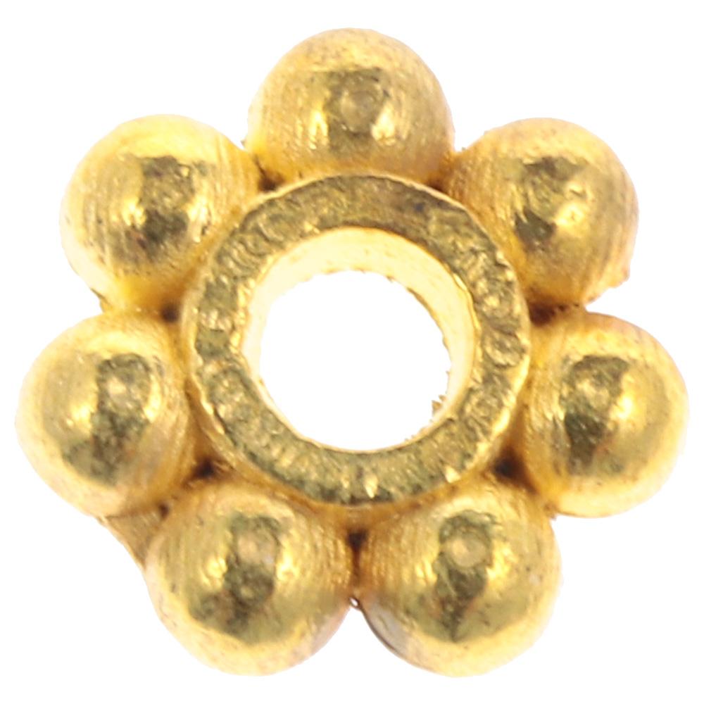 1000 PCS 4mm Gold Spacer Beads Flower Flower Loose Beads Gold Bead Spacers  Earring