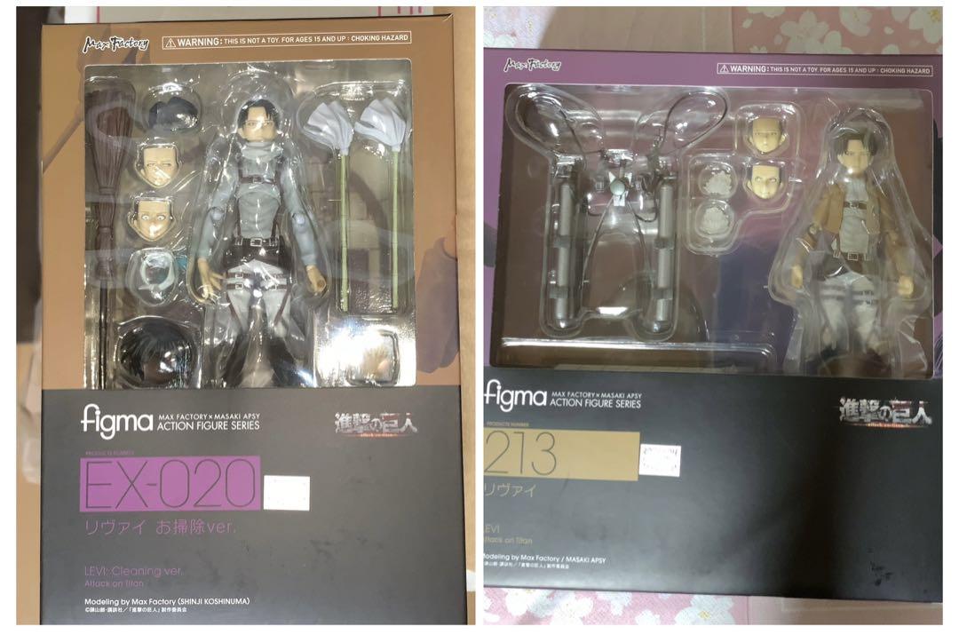

[Б/У] Атака Титанов Уборка Леви и Обычный Леви figma 2 типа