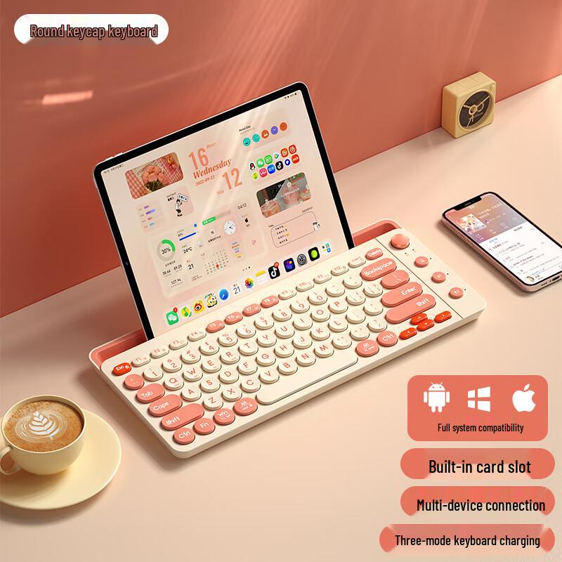 

B.O.W K150B/K650D Universal Wireless Bluetooth Keyboard with Stand