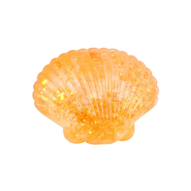 Adul Anti-stress Soft TPR Slow Rebound Sequins Maltose Pinch Toy Stress Relief Elastic Squeezing Colored Seashells Decompression