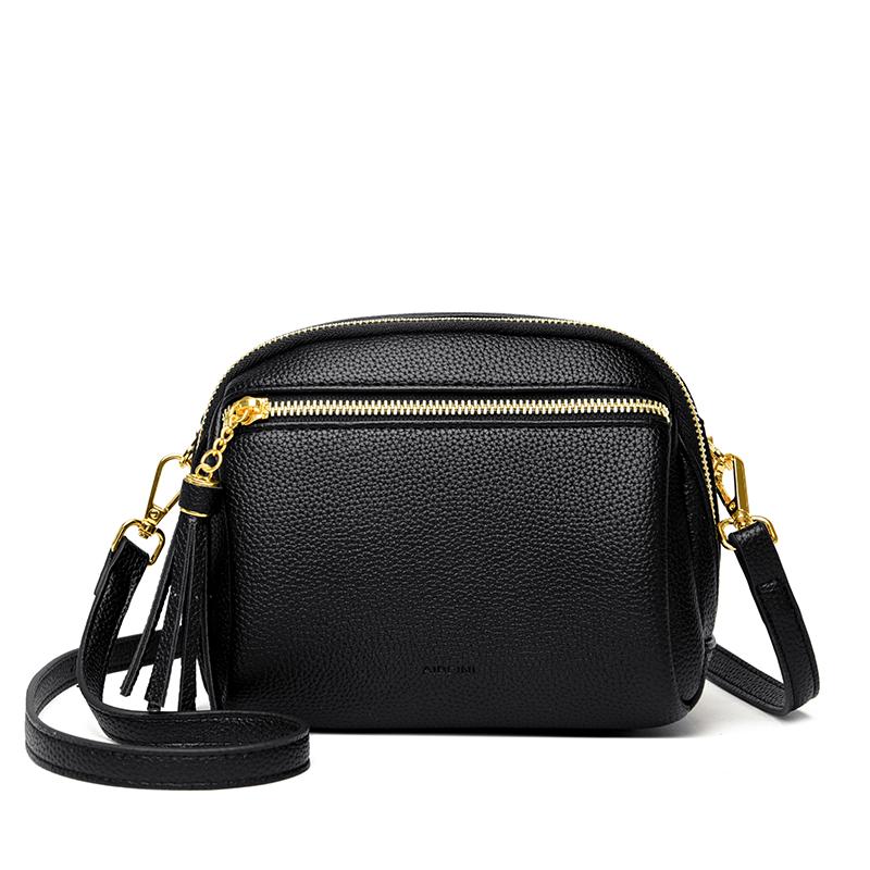 New Fashion Luxury Brand Small Shoulder Handbags Lady Leisure Travel Messenger Bag Solid Color PU Leather Shoulder Bag For Women