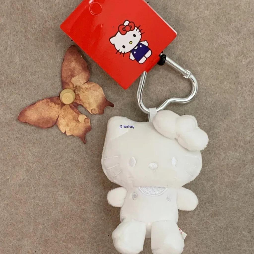 50-årsjubileum Hello Kitty Docka Hänge Nyckelring: Damryggsäck i svart läderaccessoar