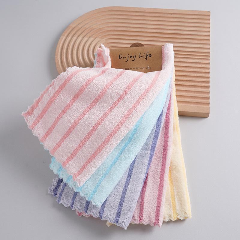 All Cotton Kitchen Cleaning Cloth Set 5PCS Super Absorbent Dish Towels for Restaurant Use Durable Material