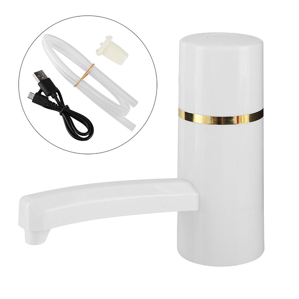 1x Wireless Rechargeable Bottle Drinking Water Electrical Pump Portable Dispenser USB (White)
