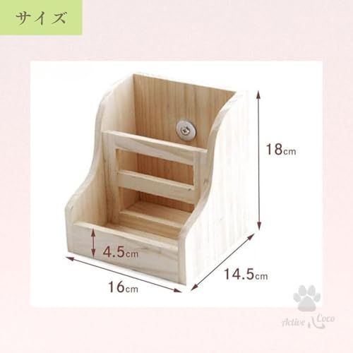 Rabbit Feeder, Timothy Hay Container, Hay Container, Pellet Container, Chew Wood, Wooden Hay Feeder
