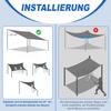 Waterproof Sunshade Awning: Rainproof Rectangle/Square Canopy for Outdoor Courtyard/Balcony