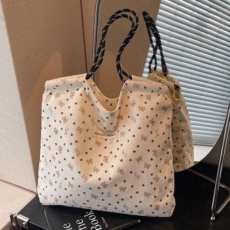 Lazy Style Large-capacity Single-shoulder Tote Bag for Student Commuting To Class