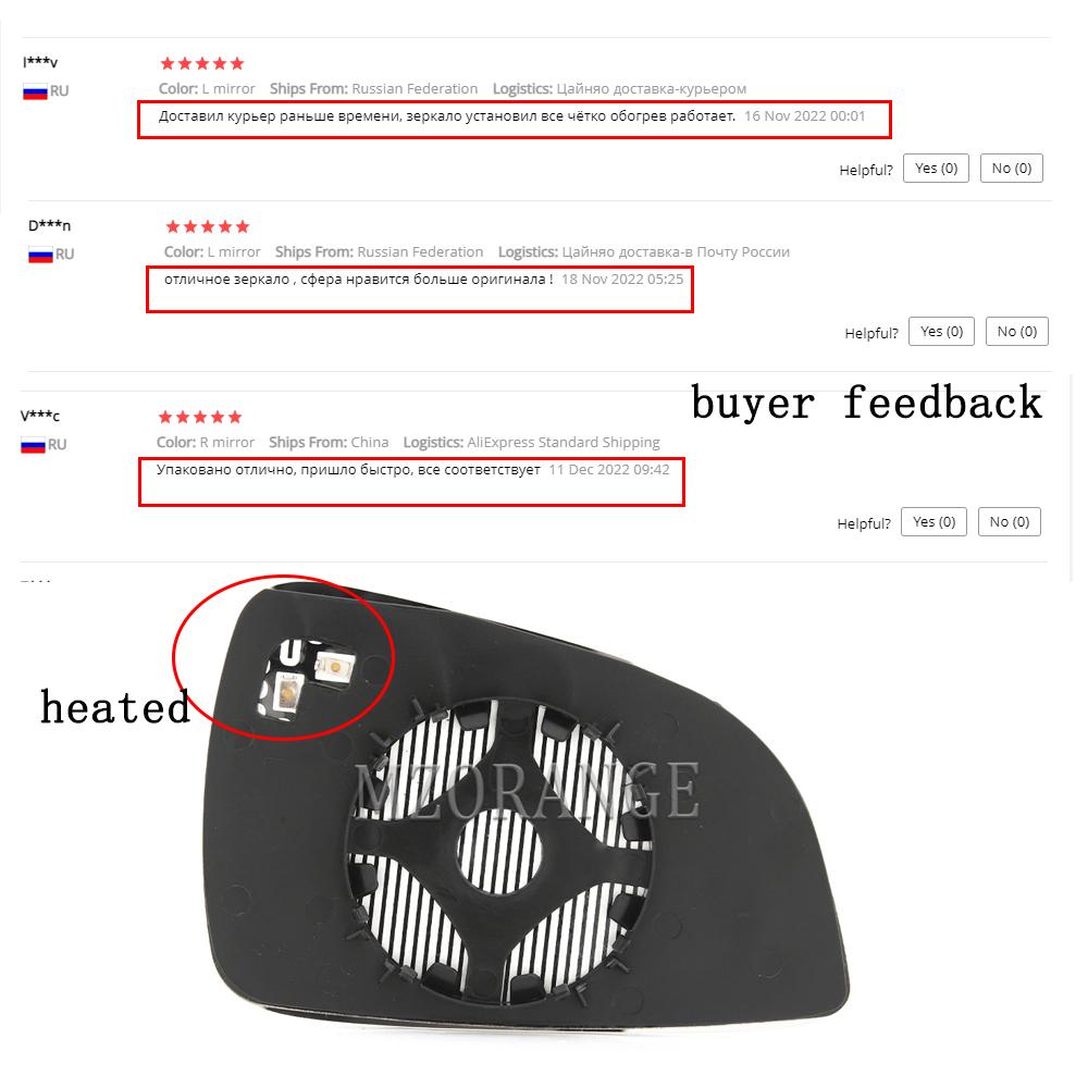 Heated Car Rearview Mirror Glass for Opel Astra H 2009 2010 2011 Heating Side Door Wing Mirror Glass Lens Car