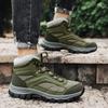 TUINANLE New Trend Men's High-Top Non-Slip Hiking Shoes Hiking Outdoor Wear-Resistant Platform Travel Boots