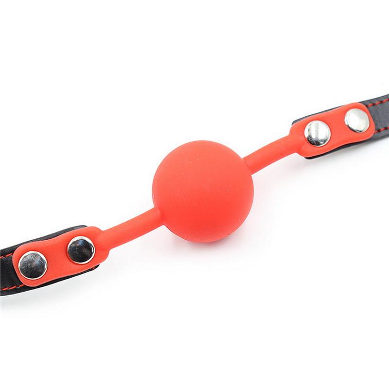Mouth Plug Silicone Ball Oral Fixator PU Leather Belt Bondage    Bdsm Bondage Slave Ball Gag Erotic Sex