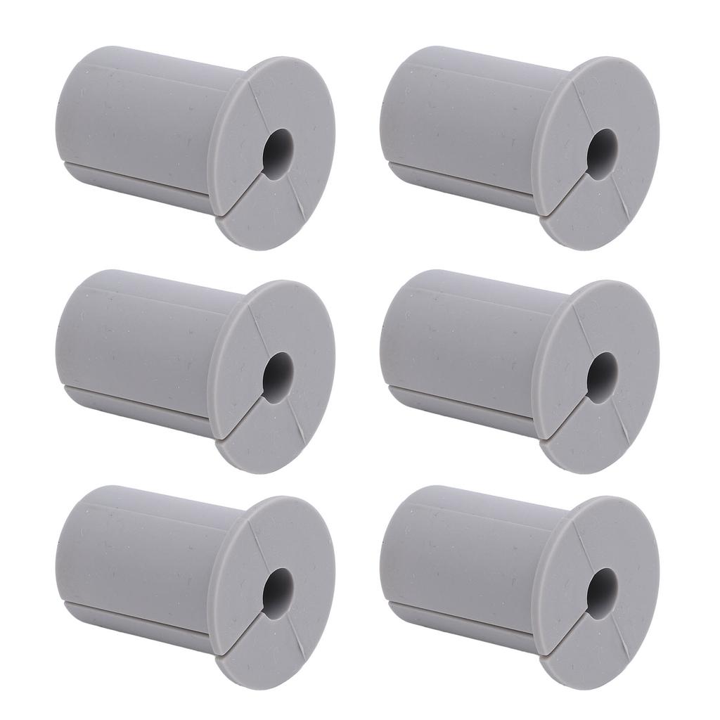 6 Stück Ethernet-Kabelverlegungskit Verbesserte Optik Silikonkabel Wanddurchführungstülle für 1-Zoll-Wand