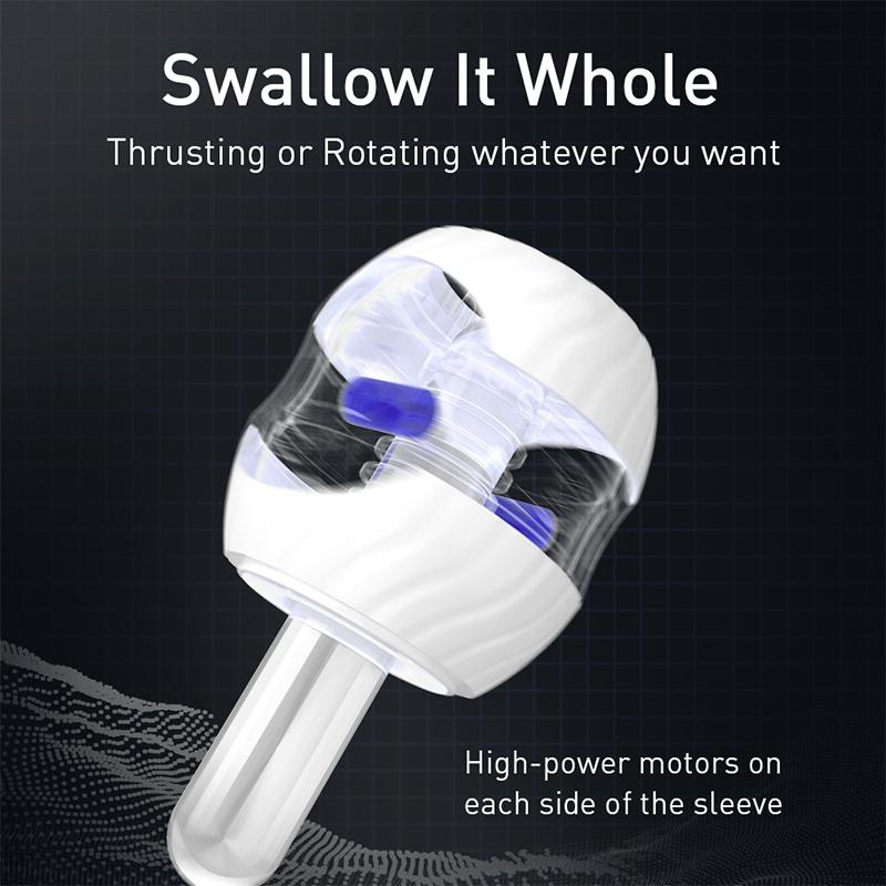 Pressable Open-Ended Automatic Male Masturbator Blowjobs Men's Glans Trainer Sex Toys for Men Vagina Masturbation