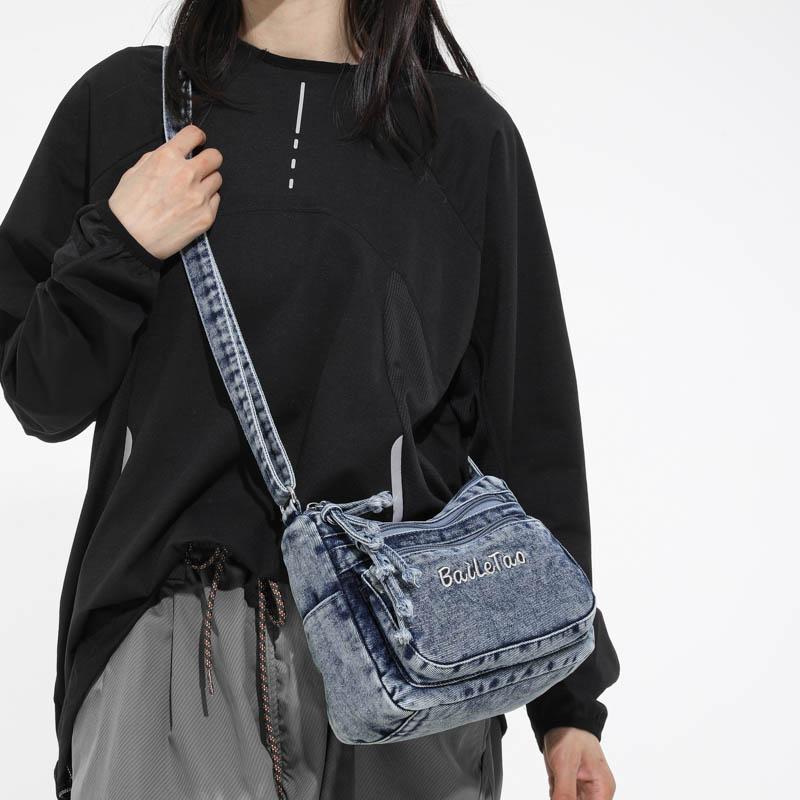 Borsa a tracolla casual alla moda da donna Borsa a spalla in denim di alta qualità Borsa tote di grande capacità Borse a mano multifunzionali da donna
