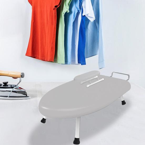 2Pcs/Set Desktop Ironing Board with Removable Washable Cover Heat-Resistant Cotton Padded Foldable Portable Anti-slip Clothes Sleeves Mini Ironing
