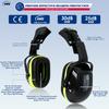 Safety Helmet With Visors Built In Goggles Contrast Color Earmuff Noise Reduction for Engineer Hard Hat ANSI Industrial Work Cap