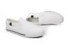 Women's White Thick-Soled Slip-On Canvas Shoes - Casual Autumn Student Footwear
