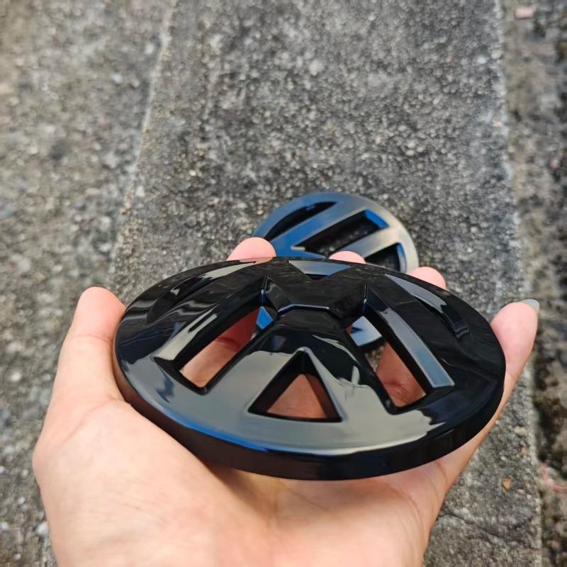 BNB1 For Volkswagen VW Hub Caps 2pcs Car Front Grill/Rear Emblem Lid Covers Logo Sticker For Touareg 2016-2018 Car Emblem Cover TO9