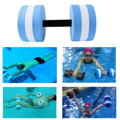 1/2Pcs Water Dumbbell Swimming Pool Fitness Aquatic Weights Weight Loss EVA Foam Aerobic Exercise Barbell Workout Equipment
