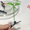 20/30/50Pcs Funny Bean Sprout Hair Clip Set Spring Design Anti-slip Realistic Style Green Plant Hairpins Hair Accessories