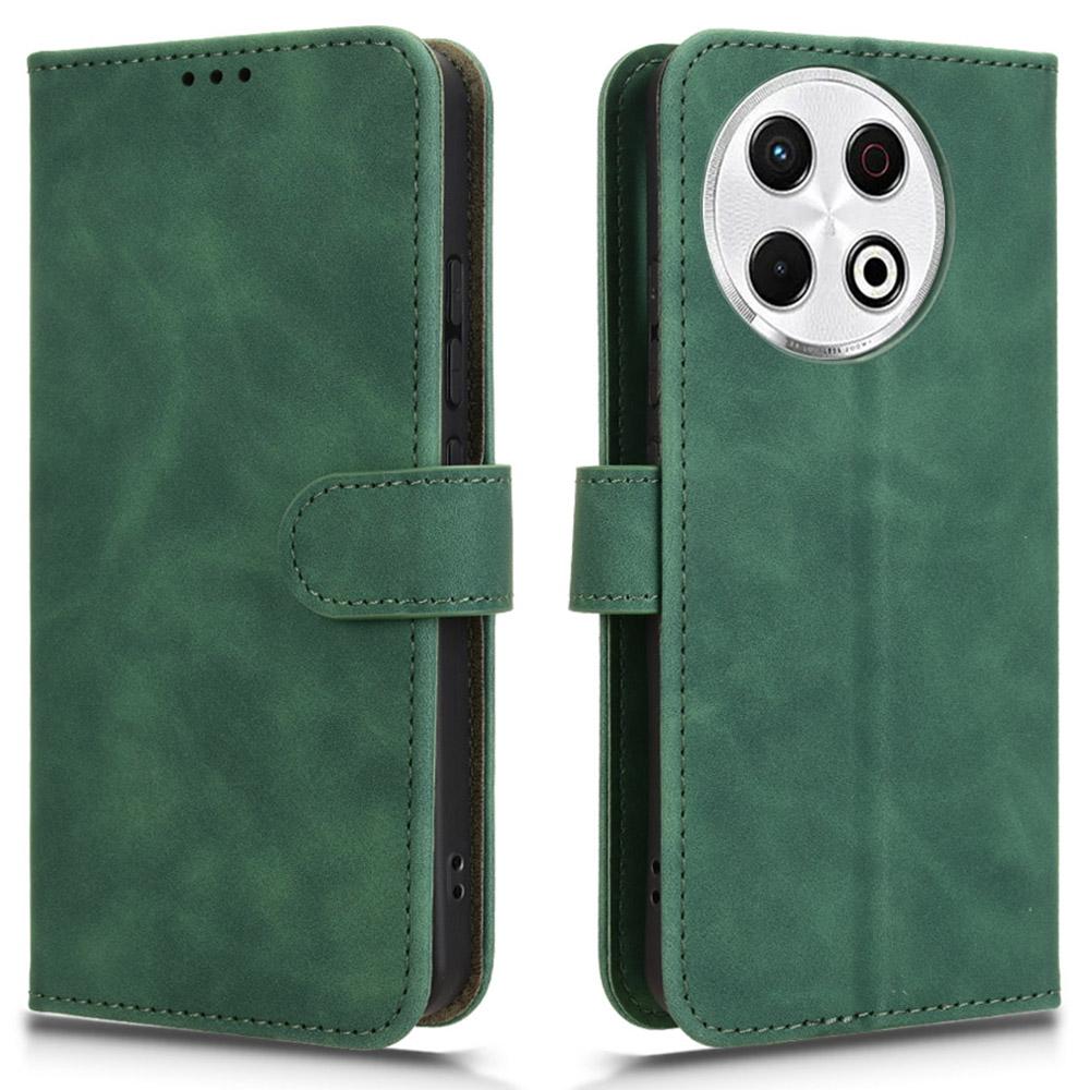 For TECNO Spark 30 Pro 4G Leather Case Skin-Feel Anti-Drop Wallet Flip Phone Cover