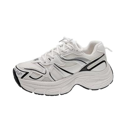Design Damen Klobige Sneaker Bequeme Breite Sohle Plateau Weibliche Brotschuhe Mode Sportschuhe
