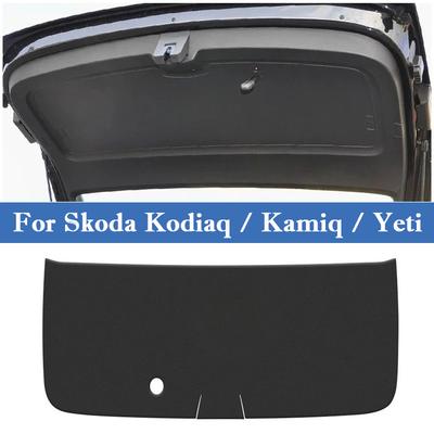 For Skoda Kodiaq Kamiq Yeti Car Trunk Door Anti Kick Pad Tailgate Protection Mat Cushion Cargo Liner Interior Decor Accessories