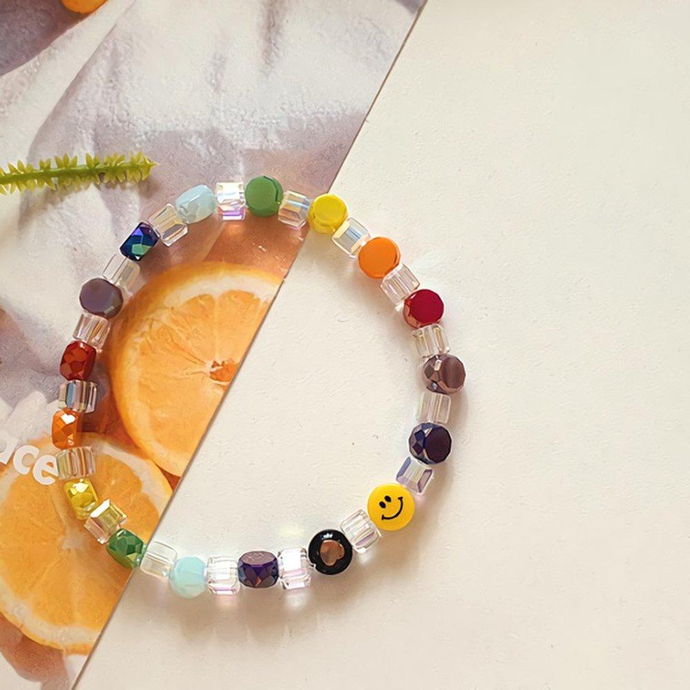 Women's Daily Fashion Lalal Vivid Smile Bead Bracelet