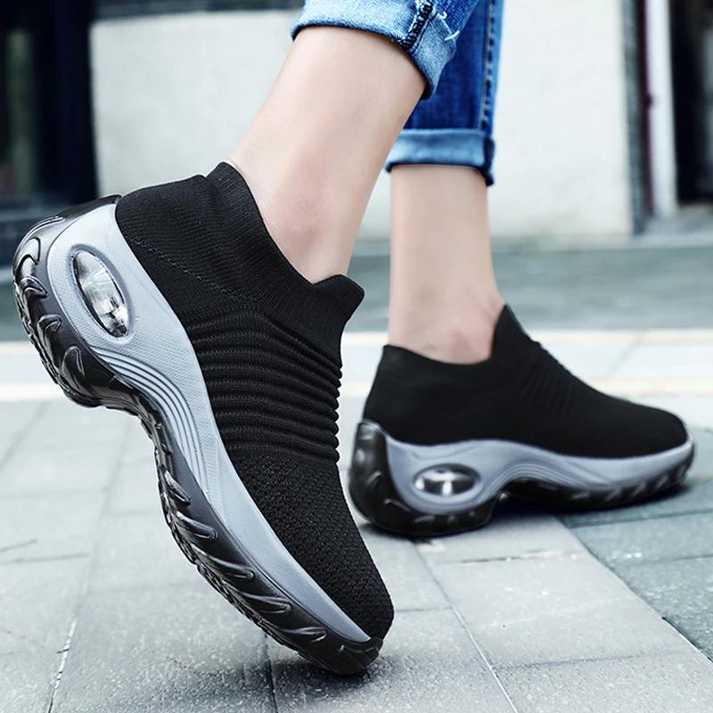 Women's Thick Soled Shoes Grid Fashion Design Trendy Luxury Designer Casual Shoes Walking Shoes Shopping Shoes Hiking Shoes