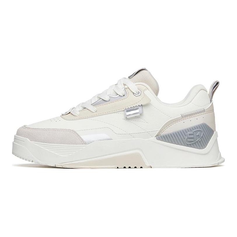 Anta Life Collection Wear Resistant And Lightweight Low Top Skateboard Shoes Men's White Blue 912238081-1