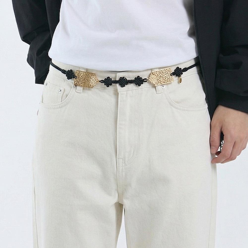 

Korean Traditional K-POP Hope Knot Tassel Belt, Black, 96cm 96cm