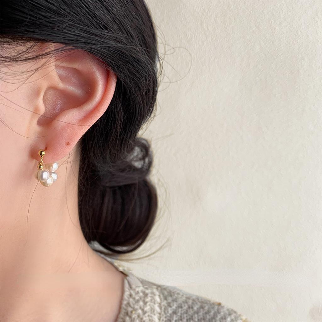 Retro Fashion Oil Drop Earrings for Women, Vintage Niche Elegant Style, High-End Personalized Hypoallergenic Ear Jewelry