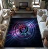 Manchester City Printed Flannel Area Rug Non Slip Soft Polyester Floor Carpet Indoor Decor Mat for Bedroom Living Room Sofa