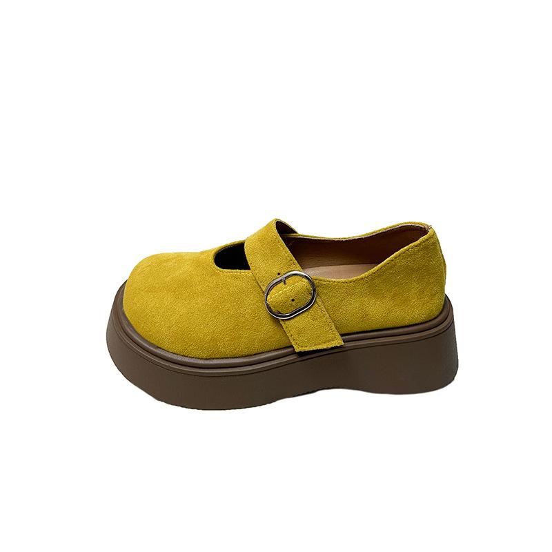 Casual Fashion Pink Retro Light Mouth Platform Single Shoes Women's 2025 New Summer Skirt Versatile Mary Jane Shoes