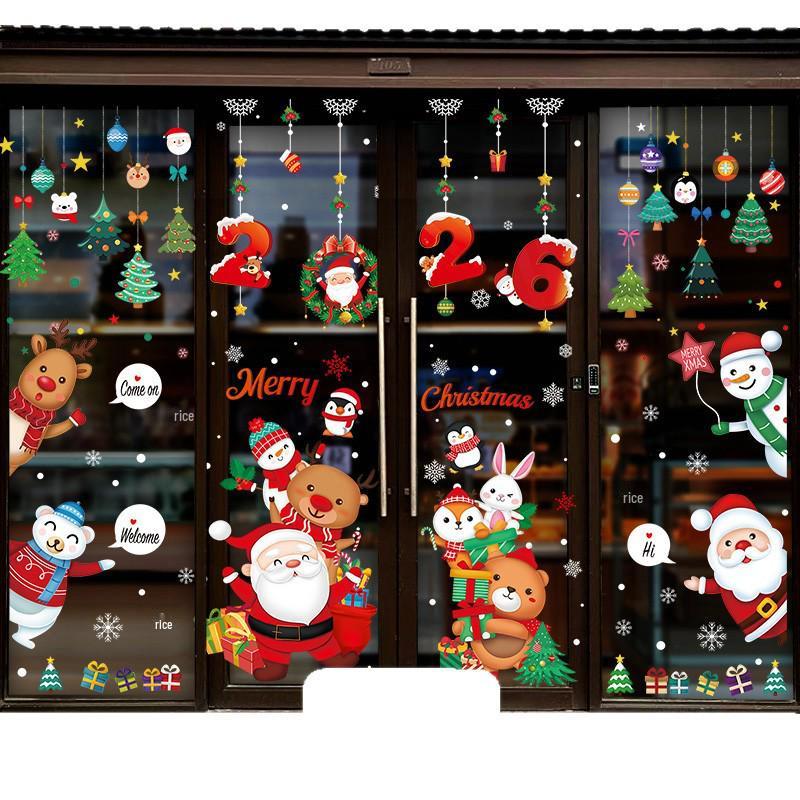 Christmas Santa Claus Window Cling Stickers