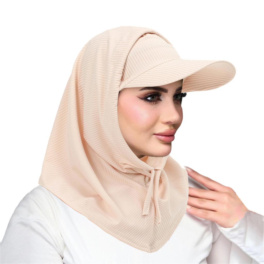 Stretchy Sun Protective Hooded Neck Cover And Cap Combo For Men Women Moisture Wicking Design