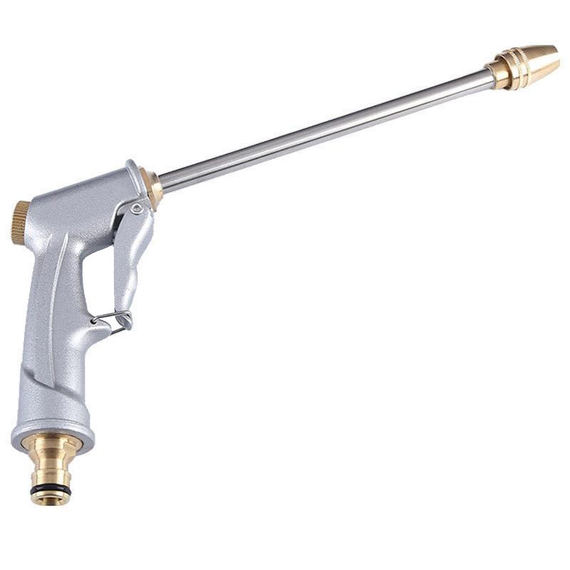 Metal Water Gun Electroplating Lengthened High Pressure Household Car Wash Nozzle Garden Irrigation Water Gun Pressure Washer