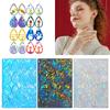 Earring Pendant Epoxy Mould Holographical Lasers Silicone Mold Water Drop Shaped Earrings Mould for Jewelry Enthusiasts