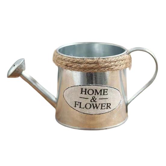 Vintage Metal Watering Distressed Can with Long Watering Can Spout Small Watering