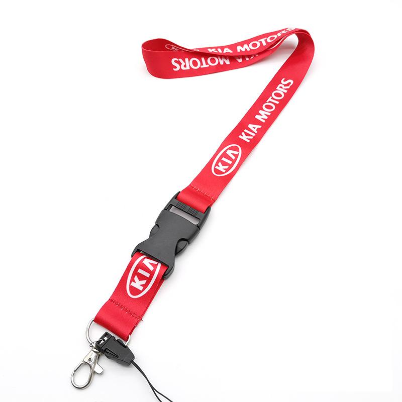 For KIA Rio Soul Seltos Forte K3 Niro Sorento Stinger Sportage Lanyard Keychain Work Card ID Cell Phone Key Hanging Neck Keyring bhmcg60
