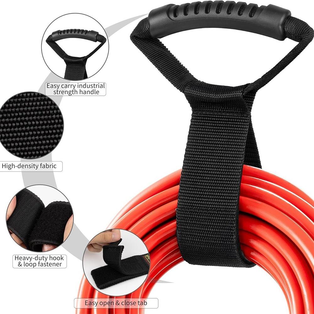 5/1Pcs Water Pipes Heavy Object Storage Straps With Handle Portable Cable Storage Straps Multipurpose Extension Cord Organizer
