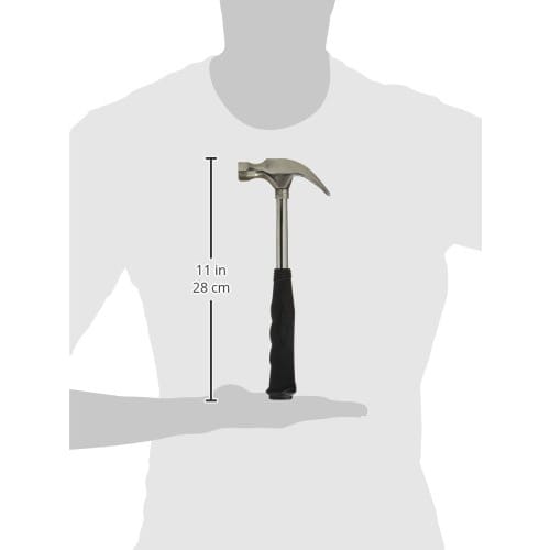 KAKURI Nail Hammer, Pipe Handle, 275mm Total Length, 225g Head, for DIY, Carpentry, and Nail Pulling, Hammering, and Multi-Purpose Nails (13216)