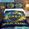 Custom Name Boca Juniors Crest Design 3PCS Bedding Set For Bedroom Dormitory,Including 1pc Duvet Cover And 2pcs Pillowcases Large size Fan gift